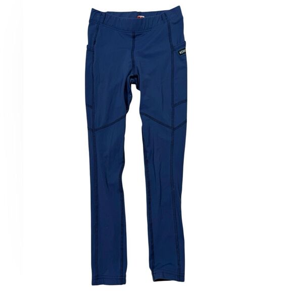 Kerrits Girls Blue Full Leg Side Pocket Riding Tight Breeches - Picture 2 of 9
